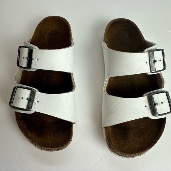 Birkenstock Arizona Sandals Children's size 11 Shoes Adjustable Buckle White - Picture 7 of 10
